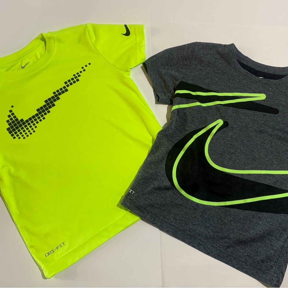 Nike Kids Combo Set Dri-Fit Tee Shirts with matching shorts 2 shirts and 1 short